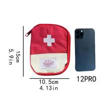 1 件旅行居家便携式小药包，小药包小储物袋药品便捷包旅行必需品旅行收纳袋海滩暑假返校药包药品储物袋药品收纳袋急救包急救包旅行配件旅行收纳袋旅行必需品旅行用品旅行包大学度假邮轮暑假户外露营徒步旅行狩猎必备品