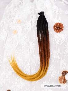 20 Inch Dreadlock Mềm mại Thủ công Sợi tổng hợp Gia hạn 10 - Lạc đà - Xem 1