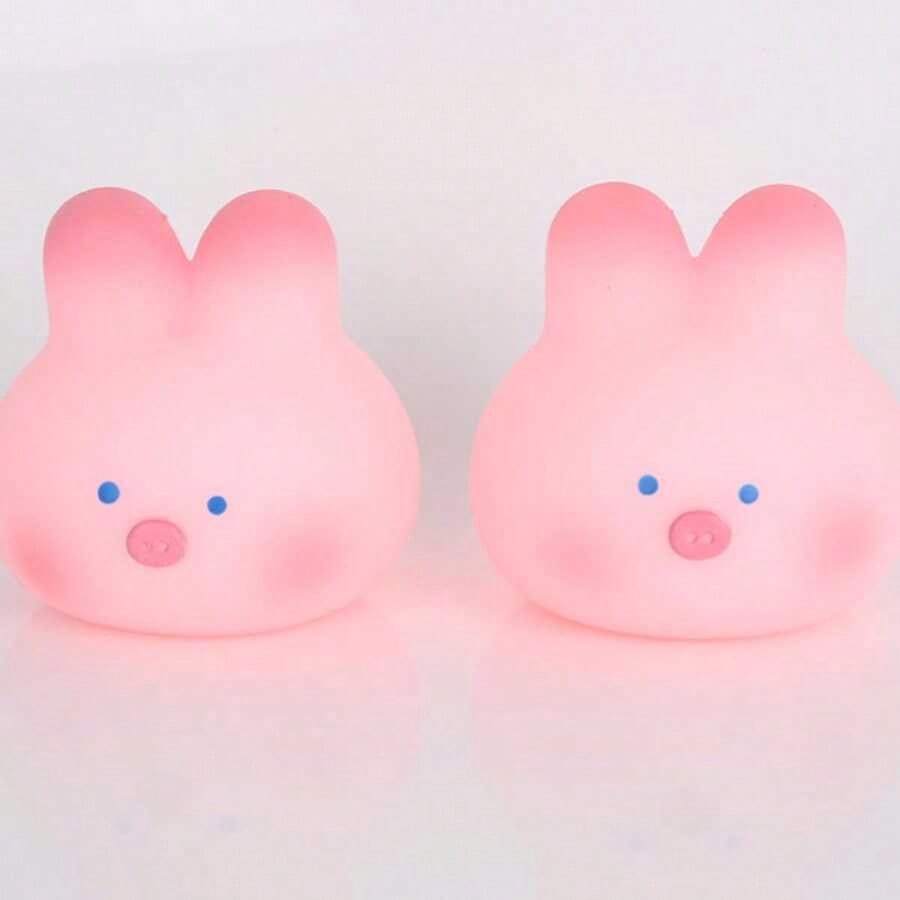 Cherry Blossom Pig Nee-Doh Squishy Toy, Cute Stress Reducer, Fidget Toy