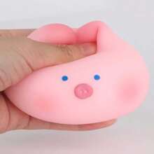 Cherry Blossom Pig Nee-Doh Squishy Toy, Cute Stress Reducer, Fidget Toy - Cute Rabbit - View 4