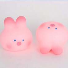 Cherry Blossom Pig Nee-Doh Squishy Toy, Cute Stress Reducer, Fidget Toy - Cute Rabbit - View 7
