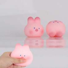 Cherry Blossom Pig Nee-Doh Squishy Toy, Cute Stress Reducer, Fidget Toy - Cute Rabbit - View 6