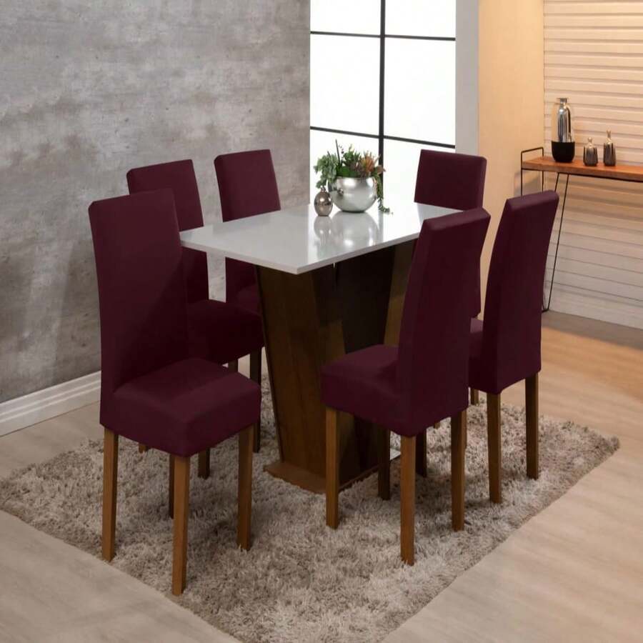 Chair Covers - Màu Đỏ Sâu - Xem 1