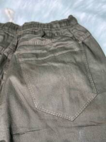 Men Shorts - 軍綠色 - 查看 5