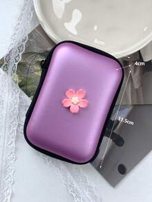 6件套INS风3D樱花苹果20W充电器、数据线、收纳盒、充电器保护套礼品套装 - 彩色 - 查看 4