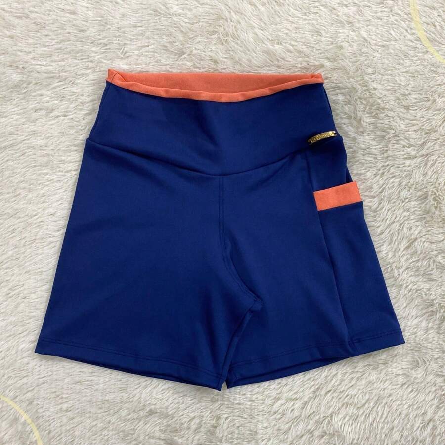 Women Sports Shorts - Naranja - Ver 1