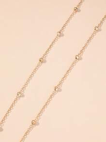 1條性感極簡金屬鍊條腰帶,時尚身體鍊 - 彩色 - 查看 3