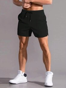 Men Shorts - 黑色 - 查看 6