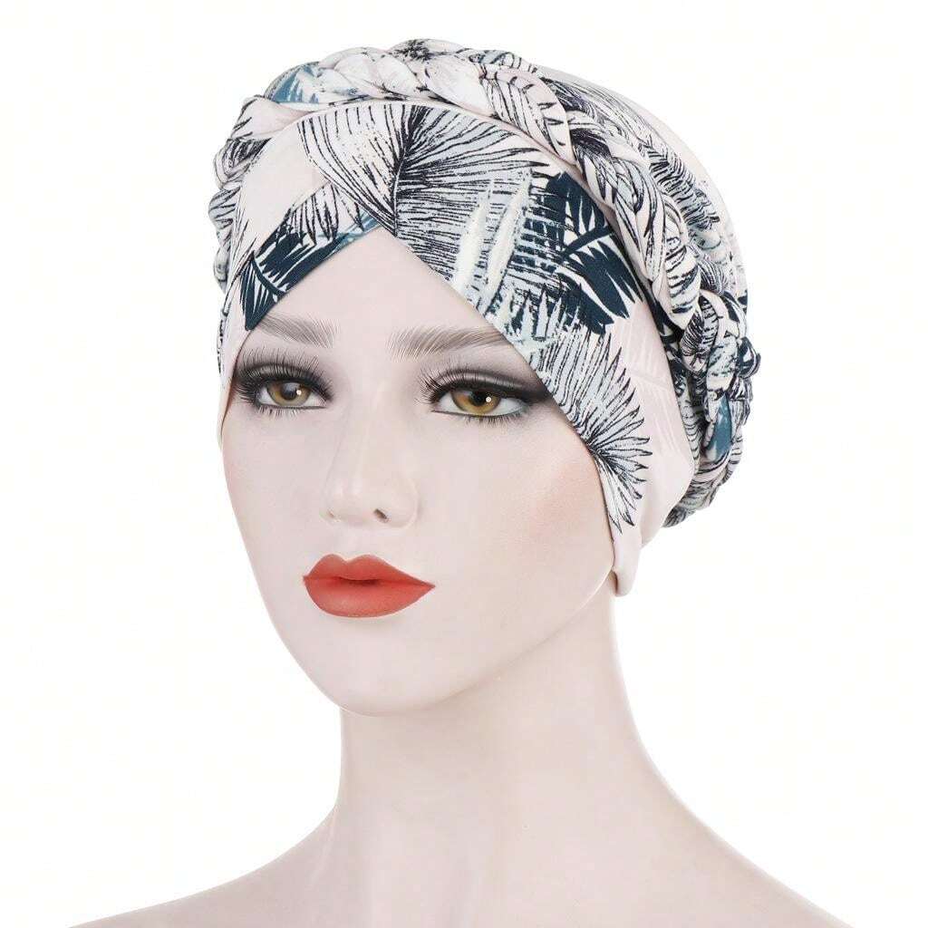 Turbante O Gorro De Envoltura Para Mujer Con Estampado Floral - Ideal Para Quimioterapia O Look Casual