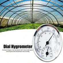 1只迷你吊掛式5cm直徑溫度計,準確刻度,適用於冰箱和家用 - 銀色 - 查看 9