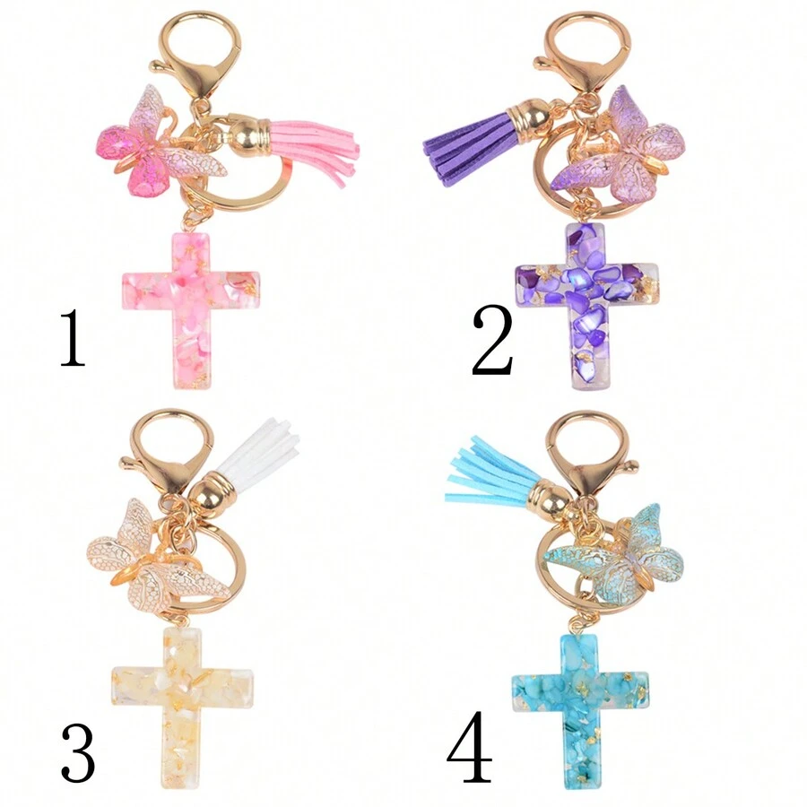 Vượt qua Loại bướm Móc chìa khóa Dễ thương Thú vật Nhựa Móc chìa khóa Nhẫn Ví Cái túi Ba lô Đồ treo Ô tô/xe hơi Treo Vật rủ xuống Loại vỏ Che phủ Phụ kiện NỮ Cô gái Qủa tặng Móc chìa khóa - Nhiều màu - Xem 1