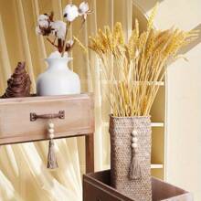 5/10入組繩掛串配有3顆木珠,適用於任何假日diy手工木珠花圈製作、婚禮家居、派對裝飾（原色） - naturel color - 查看 6