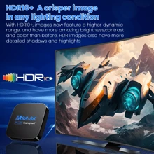 Transpeed Android 13 Allwinner H618電視盒,搭載電視應用程式,8k 4k雙wifi四核心cortex A53 Bt5.0設置頂盒 - 歐標插頭 - 查看 3