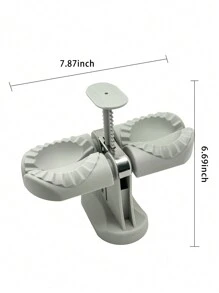 1pc Dumpling Machine Press ,Large Household Double Head Automatic Dumpling Machine Mold For Dumpling Wrapping Dough Stamp Cutter Pastry Pie Making Dumpling Machine - White - View 7