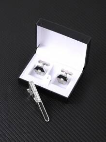 3pcs Nam Kẹp cà vạt Khuy măng sét Bộ , Sành điệu Khuy măng sét Cho nam giới , Bộ đồ Áo sơ mi Khuy măng sét Phụ kiện Cho đám cưới Bộ đồ Qủa tặng Đối với Nam Phụ kiện - Nhiều màu - Xem 4