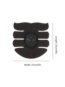 Abdominal Muscle Toner, Abdominal Muscle Sticker, Muscle Trainer, Body Muscle Stimulator Ems Massager For Men And Women With Remote Control - Tone Your Abs, Hips, And Buttocks At Home - Usb Rechargeable - Black - View 7