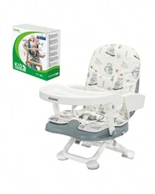 UBRAVOO Portable High Chair 6 Months Plus, Lightweight Baby Booster Seat With Removable Tray, Easy Clean Folding Booster Chair For Babies Toddlers - Grey - View 2