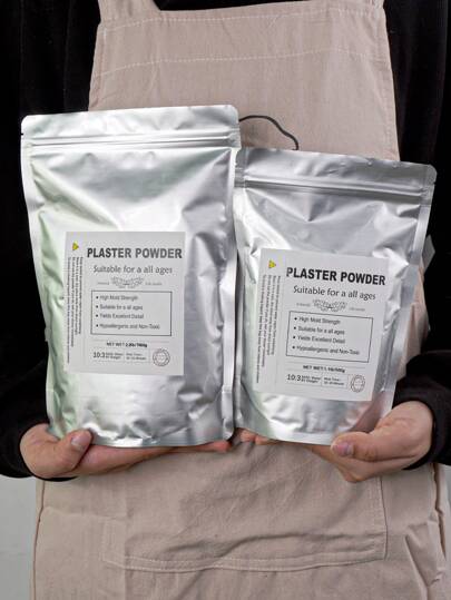 2.2磅/1.1磅高密度石膏粉，适用于DIY雕塑模具、花瓶制作、铸造生产材料