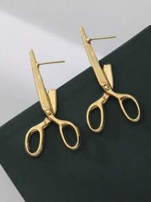 1 Pair Retro Scissor Shaped Creative And Personalized Holiday Gift Earrings - Earrings - View 10