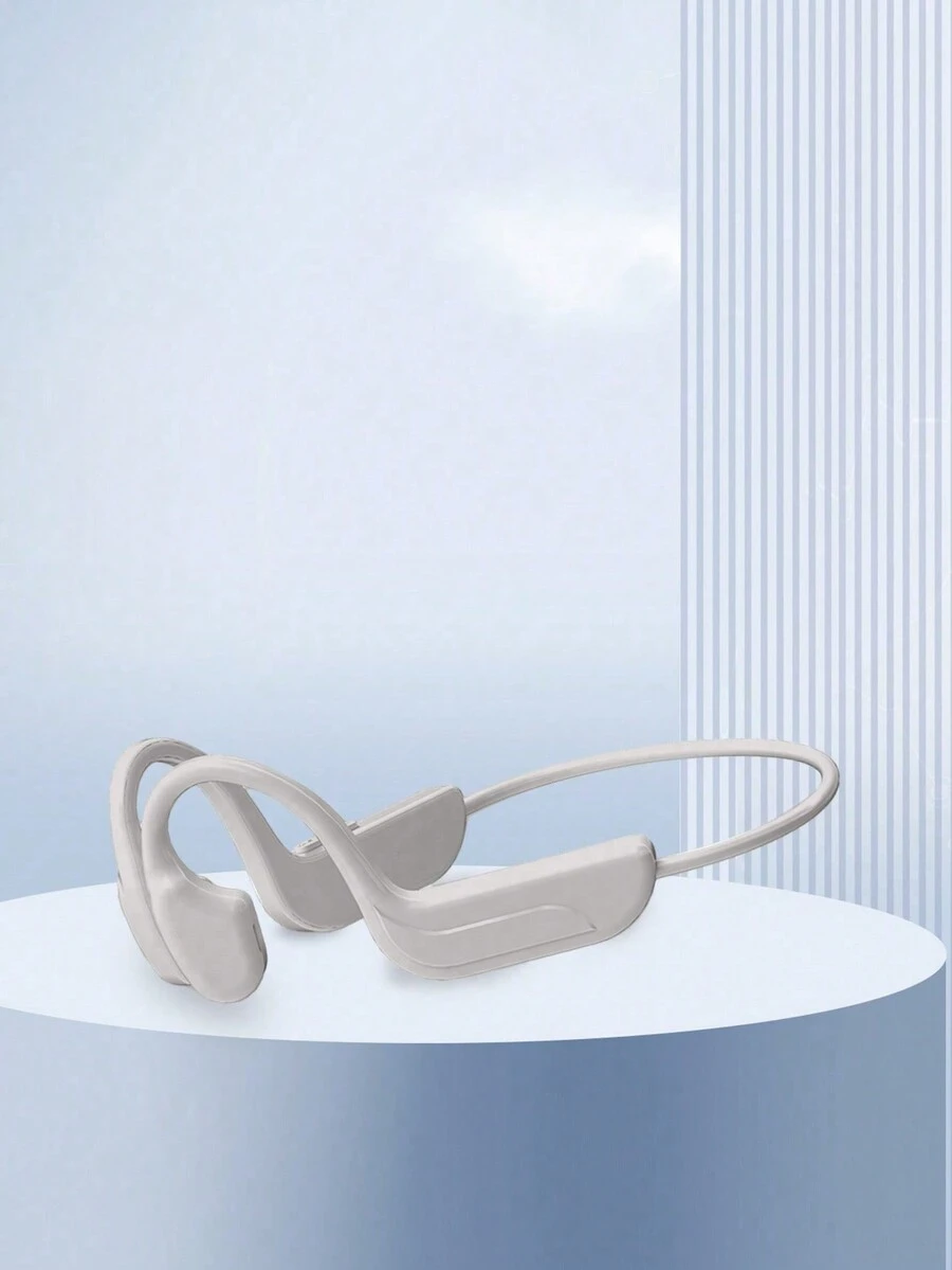 G4骨傳導無線耳機掛耳式,適用於各種手機-灰白色 - 白色 - 查看 1