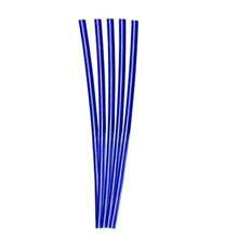 Fecho prático aramado metalizado 100 unidades - Azul - Visão 2