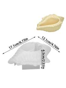 1 件 Diy 貝殼蠟燭蠟矽膠模具海螺香薰製作矽膠模具貝殼形狀多肉種植容器石膏模具適合 Diy 製作環氧樹脂混凝土收納盒家居裝飾 - 無色 - 查看 10