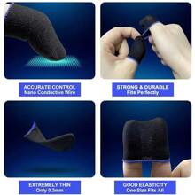 10PCS Mobile Game Controller Finger Sleeve Sets,Anti-Sweat Breathable Touchscreen Finger Sleeve For /Mobile Legends/Knives Out