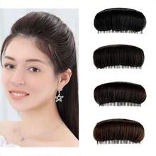 1pc Women's Hair Volume Boosting Base, Synthetic Hair Topper, Comb & Hair Clips Included