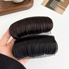1pc Women's Hair Volume Boosting Base, Synthetic Hair Topper, Comb & Hair Clips Included
