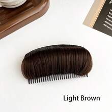 1pc Women's Hair Volume Boosting Base, Synthetic Hair Topper, Comb & Hair Clips Included