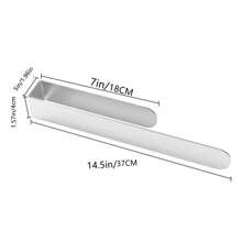 1入自粘式毛巾架,浴巾架,壁掛式,無需鑽孔 - 銀色 - 查看 4