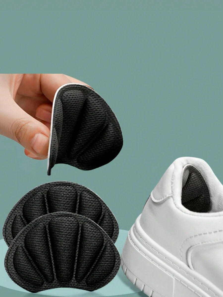1 Pair Simple Soft & Comfortable Shell-Shaped Heel Stickers For Women Men Sneakers Shoes, Casual Shoes
