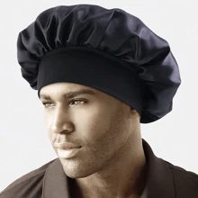 ZTZI 1pc Satin Silk Bonnet For Men Reversible Sleep Cap Hair Bonnet For Sleeping Satin Bonnets For All Hair Types - Multicolor - View 3