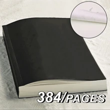 368 Pages Thick Notebook, Highly Attractive Value, Practical For Daily Use, Style Back To School - Black - View 1