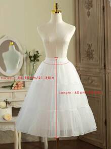 Strutting novia Lolita sin huesos 60CM de longitud media Strutting diario Lolita Party Photo con enagua