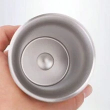 1/2 件阿根廷马黛茶 18/8 不锈钢双层葫芦马黛茶杯 - 黑色 - 查看 3