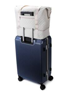 1 Pc Gym Bag Weekend Bag Luggage Bag Handbag Large Capacity Expanded With Zipper Holiday Hospital Back To School Nylon Solid Color Quilted Detail Letter Graphic Pattern For WoMen Gift For Suitcase Overnight Bag Duffle Bag Duffel Bag For Luggage Carry On Bag College Bag Luggage Bags Weekender Bag Hospital Bag Winter Bag For School School Accessories School Stuff