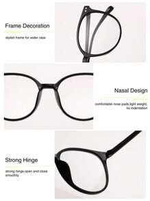 1pc Women Oval Fashion Photochromic Glasses For Stylish Daily Accessories For Summer Beach Vacation,Outdoor,Travel