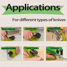 Professional Electric Knife Sharpener High-Speed Fast Sharpening Motorized Rotating Whetstone All Knife Sharpening Tool - Green - View 12