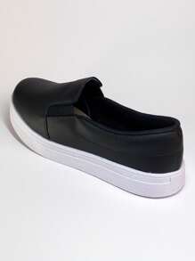 Women Wedge Sneakers - 黑色 - 查看 4