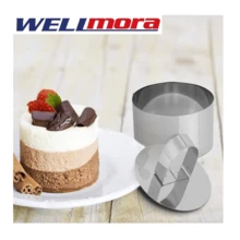 Aro De Repostería Multifuncional De Acero Inoxidable Antiadherente (6 X 10 Cm) - Para Preparaciones Frías O Calientes - Apto Para Todo Tipo De Hornos - Fácil Desmoldado - Plateado - Ver 2