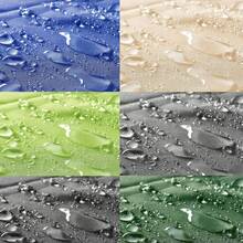 陰影帆天篷防水pes聚酯綠色溫室遮陽網,附帶免費繩子和環套,適用於戶外花園廣場酒會。防水太陽遮篷防水pes聚酯矩形花園遮雨棚,帶免費繩子和環扣,適用於戶外庭院花園和露台 - 淺灰色 - 查看 3