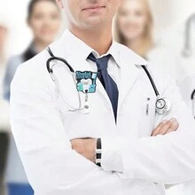 Stretchable Acrylic Cat Design Rotating Clip For Ct Scans And Skull Series Badge Reel Thank You Gifts Teacher Accessories - Multicolor - View 6