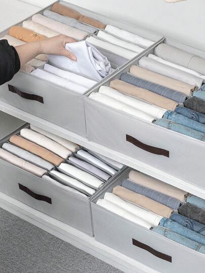 1 peça de gaveta de guarda-roupa de tecido cinza claro, compartimento para roupas e calças, caixa de armazenamento pode ser usada para armazenar e organizar roupas íntimas, calças, gravatas, estilo de gaveta de guarda-roupa, cesta de classificação em camadas, decorações, decoração de festival, decoração de quarto, decoração de casa, decoração de quarto, quarto, organizador, armazenamento doméstico, camiseta branca feminina, calças pretas femininas, roupas de inverno femininas, vestido,