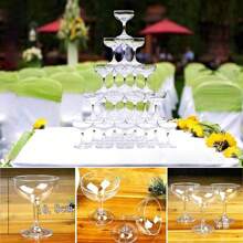 22pcs/Set Champagne Tower Glass - Clear - View 2