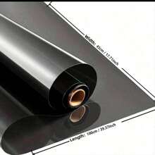 1 Roll Blackout Anti-Peeping Privacy Window Film, Self-Adhesive Heat Resistant Film To Block Uv & Glare, Used For Indoor Home Office Kitchen Decor, Stickers, Wall Decal, Vinyl Decal For Home Decorations, Spring Decoration Items Refresh Your Home, Rama Decoration Stickers - Black - View 7