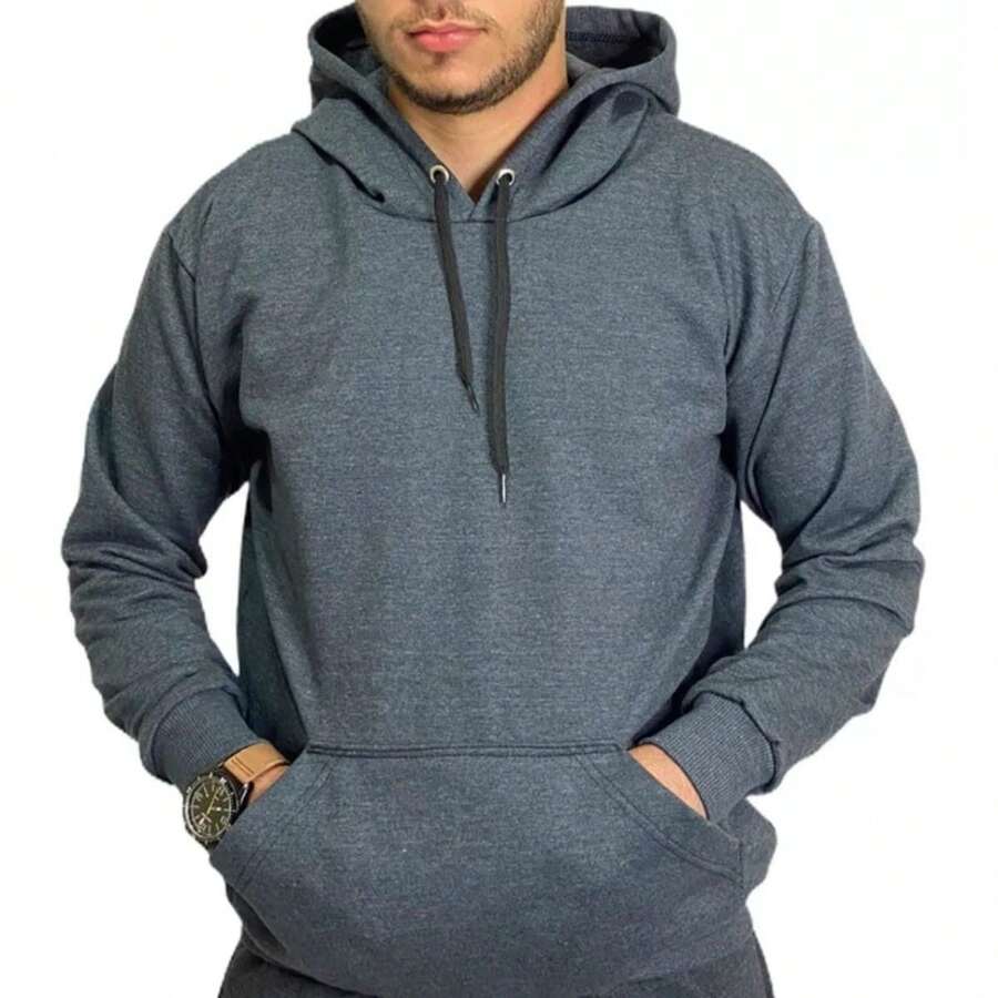 Men Sweatshirts - 深灰色 - 查看 1