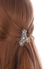 3 件花朵、仿珍珠和油滴发夹优雅发夹发夹发夹发夹秋冬发夹发饰女士度假装女士