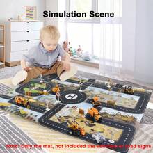 Tapete De Juegos, Juguete De Mapa De Carretera, Mapa De Dinosaurios, Tapete De Juego De Estacionamiento Para Vehículos, Juego Para Niños - B - Ver 3