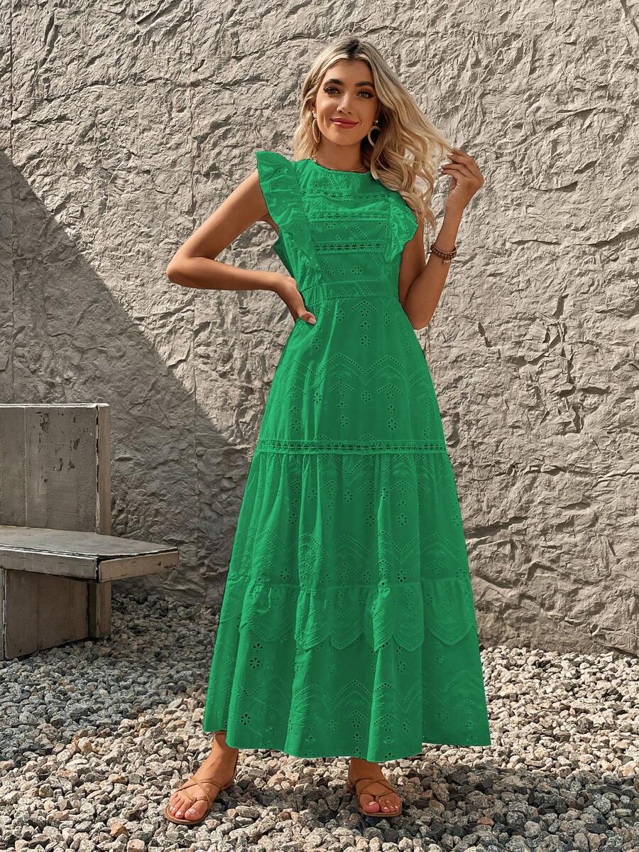 Women Dresses - màu xanh lá - Xem 1